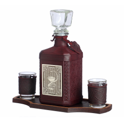 Графин «Медику-3» с накладкой покрытой никелем