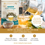 DelighTeas, Аюрведический чай с имбирем и травами для детоксикации CCF, рассыпчатая смесь, без кофеина, 85 г (3 унции)