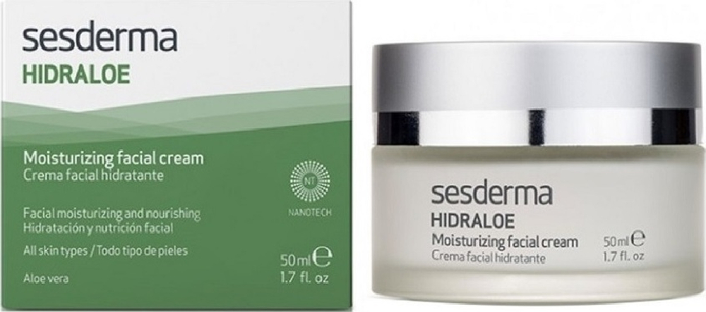 Sesderma HIDRALOE Moisturizing Facial Cream - Увлажняющий крем для лица, 50 мл