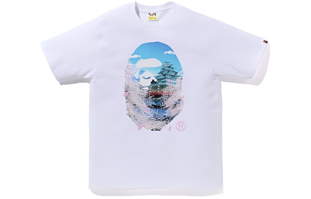 A Bathing Ape Sakura Photo Ape Head Ii Tee черный