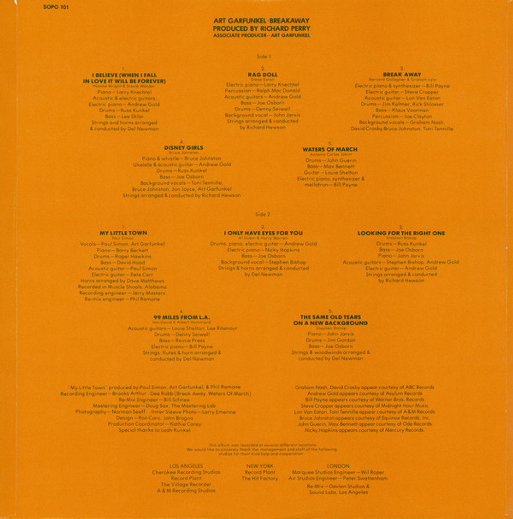 Art Garfunkel / Breakaway (LP)