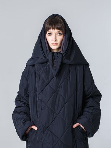 Утепленный платок "Косынка". Черный