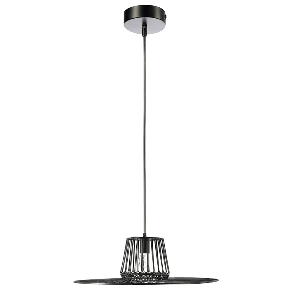 Светильник подвесной vinger, D60,5х18 см, черный