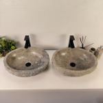 Раковина из мрамора ПАРА! Erozy Grey EM-64817 51*41*15 0188