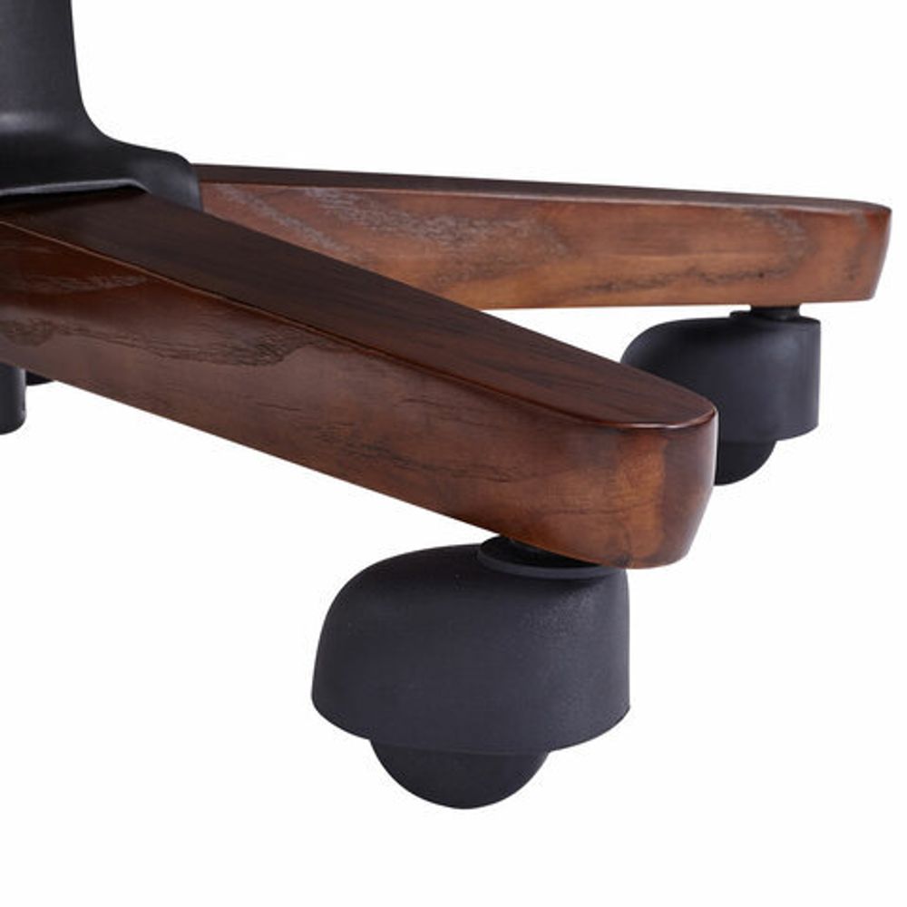 Кресло HAWASAN (ХАВАСАН) "Overlord EX-770", мультиблок, дерево, натуральная кожа, черное, 532934