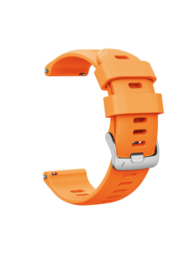 Ремешок Quick Release 22 мм силиконовый для Garmin Forerunner 255 / 265 / 745, Venu 2, Vivoactive 4 быстросъемный (оранжевый)