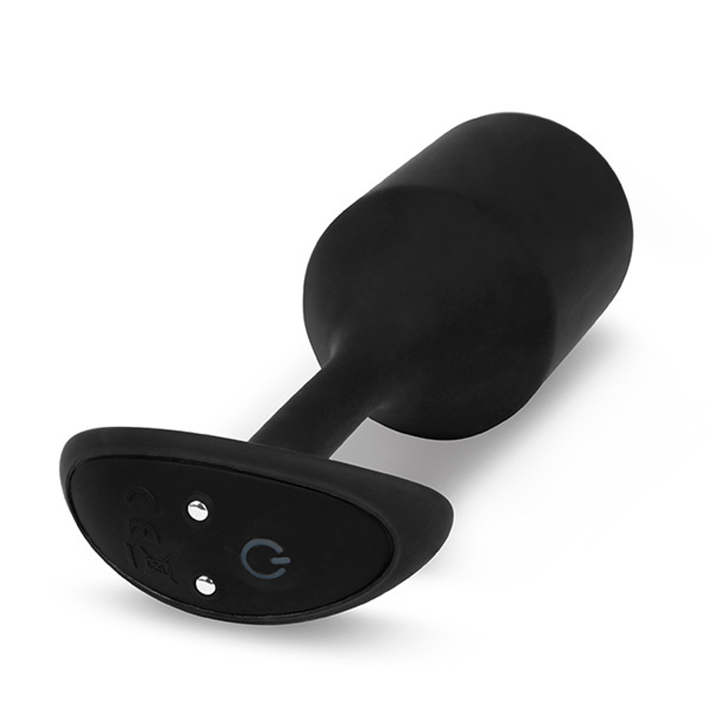 Черная пробка для ношения с вибрацией 15см b-Vibe Vibrating Snug Plug 4 BV-015-BLK
