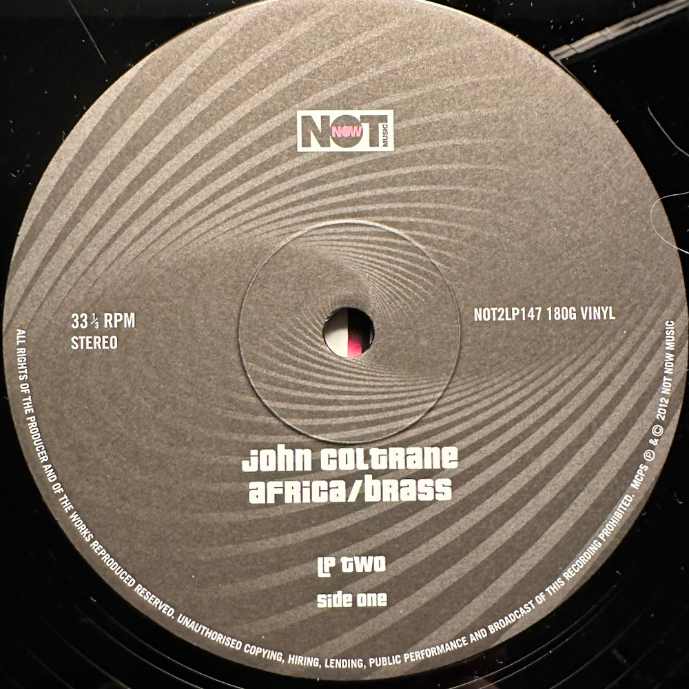 John Coltrane ‎– Africa/Brass 2LP (Европа 2012г.)