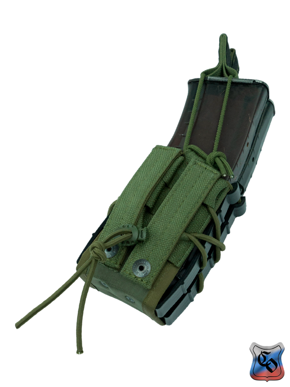 Подсумок SSO АКМ 2 RAID MOLLE без клапана и с утяжкой (Олива)