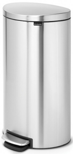 Ведро Brabantia FlatBack 30л матовое стальное