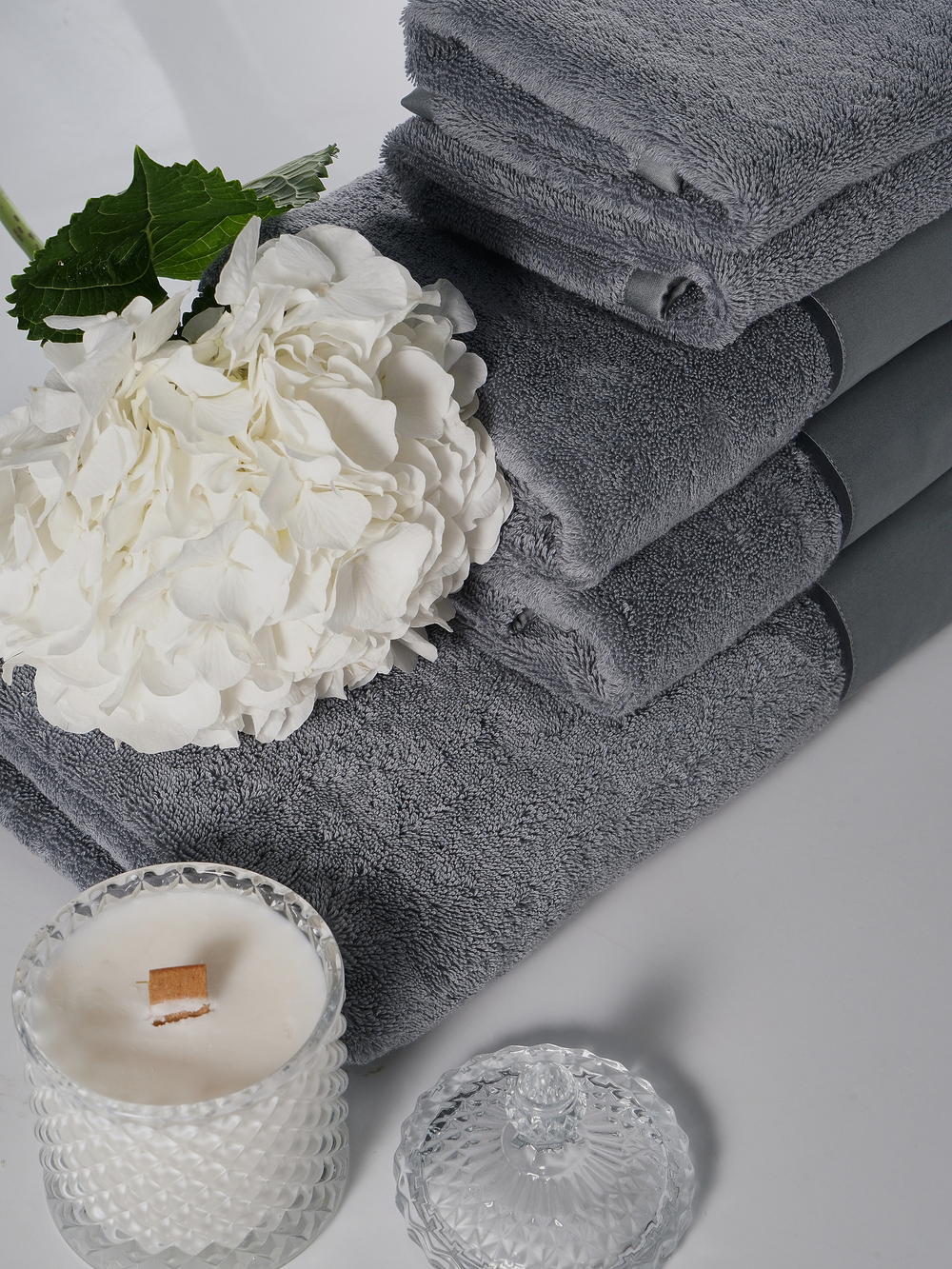 Набор полотенец 5шт Claire Batiste Atelier Brise стальной серый