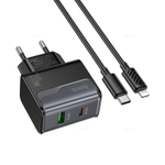 Зарядное устройство PD20W+QC3.0 для Lightning Hoco CS71A (black)