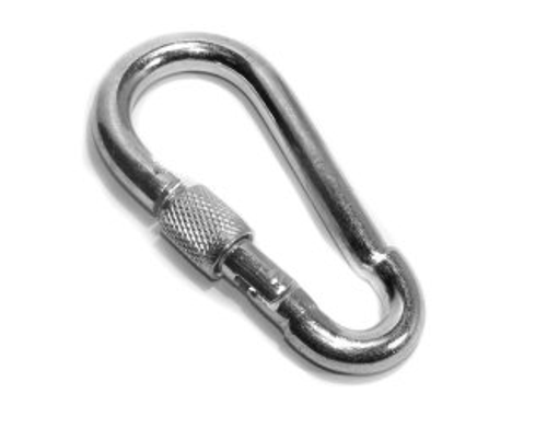 Карабин с фиксатором, оцинк. 8