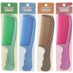 Расческа классическая с ручкой «Your Style», ручка волна, микс 4 цвета, 21см