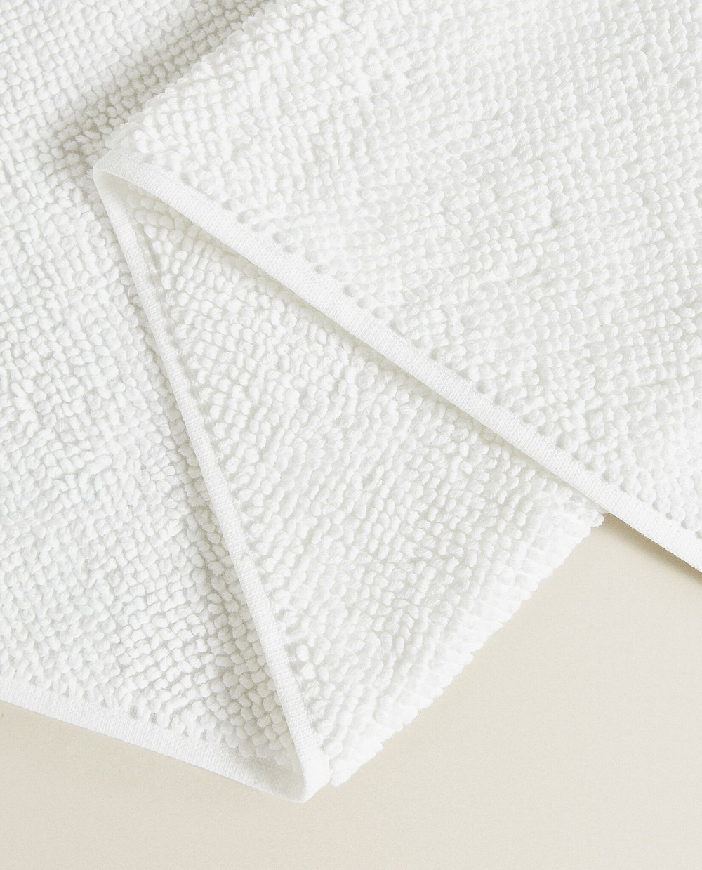 ZARA HOME КОВРИК ДЛЯ ВАННОЙ ИЗ ОРГАНИЧЕСКОГО ХЛОПКА, БЕЛЫЙ