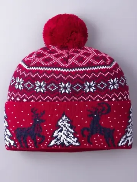 Шапка зимняя вязаная детская