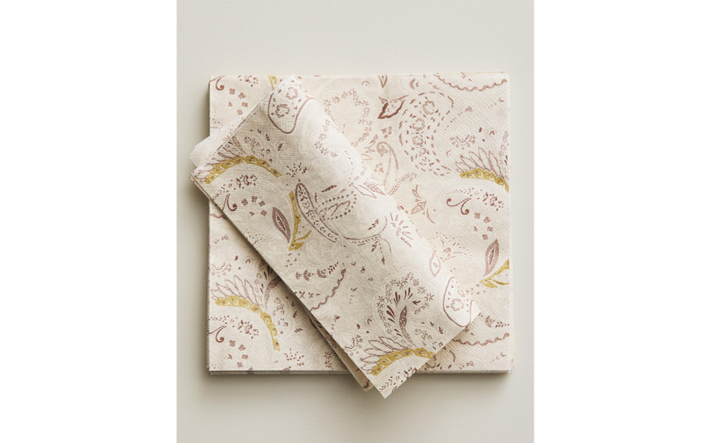 Бумажные салфетки Zara Home, бежевый, 20 шт., 1207/022