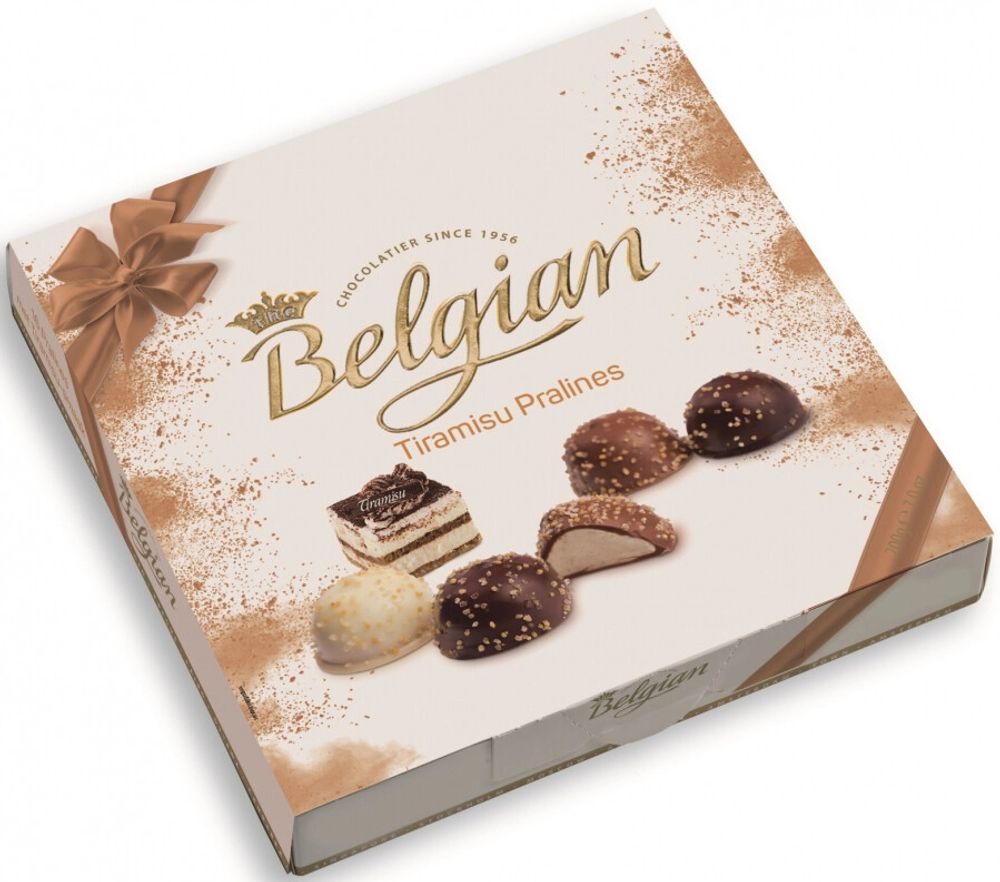 Шоколад Бельгиан Пралине со Вкусом Тирамису / The Belgian Tiramisu Pralines 200г