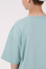 Фуфайка (футболка) для мальчика Леон-1 Виотекс ПЫЛЬНО-ГОЛУБОЙ