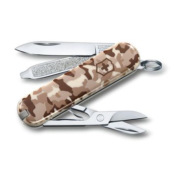 Складной нож Victorinox 0.6223.941 Classic SD Desert Camouflage c клинком из стали X55CrMo14, рукоять Cellidor