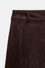 Юбка из искусственного замша с воланами - ZARA