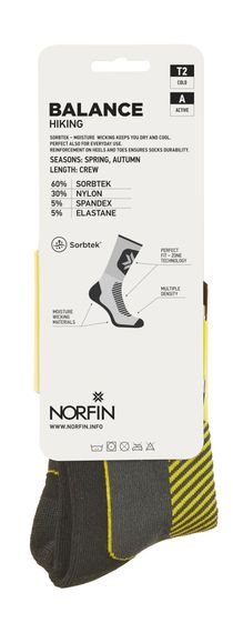 Носки Norfin T2A BALANCE HIKING CREW р.(45-47) XL