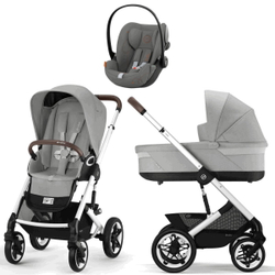 Коляска Cybex Talos S Lux SLV complete Cloud G Lava Grey 3 в 1 Stone Grey с дождевиками