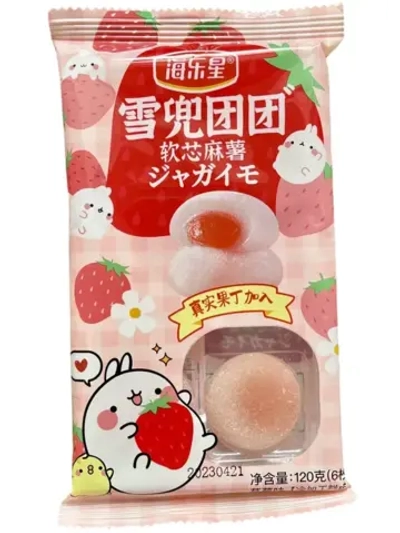 Рисовое пирожное моти со вкусом Клубники 120 г