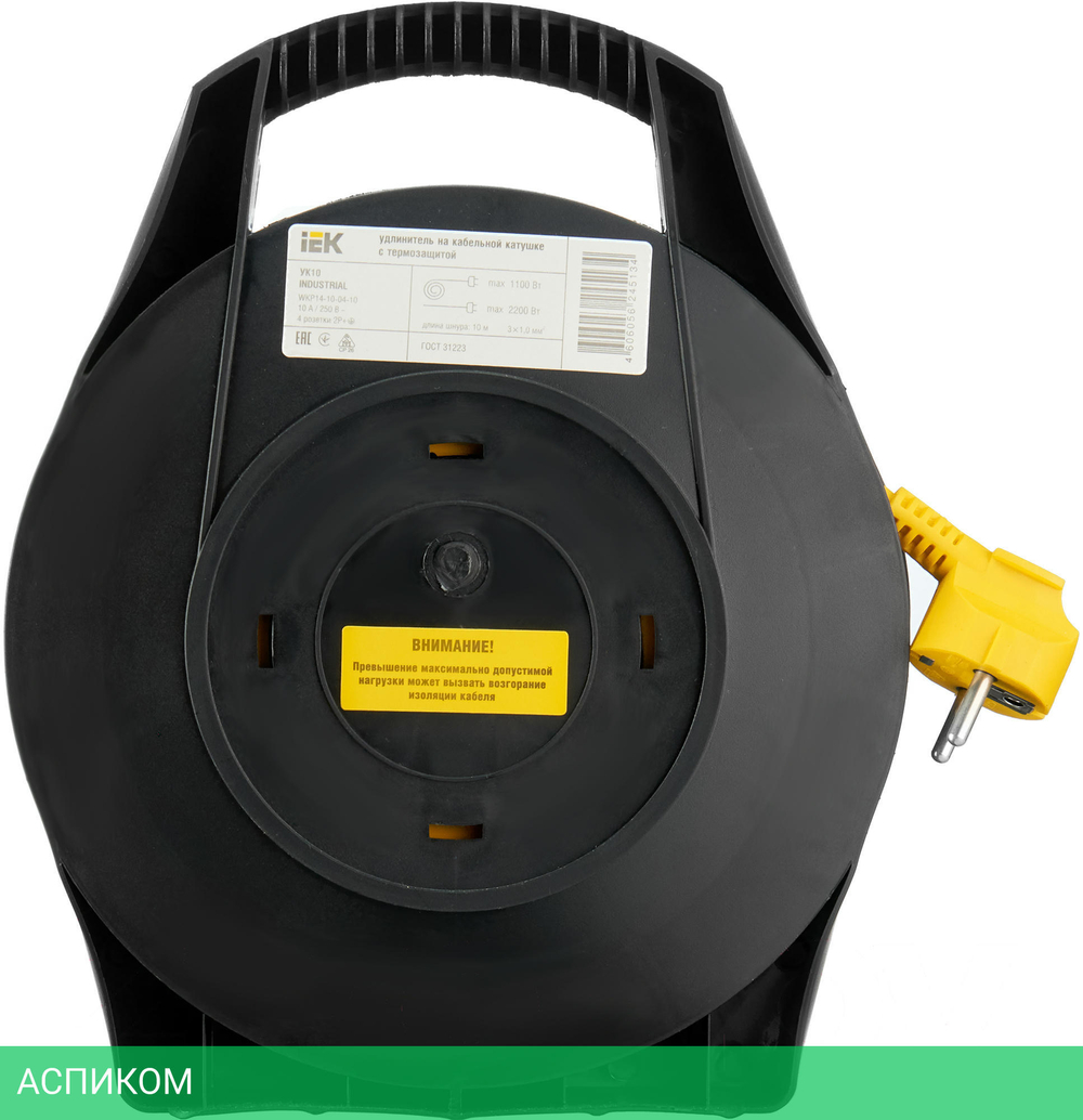 Удлинитель на катушке IEK Industrial УК10 (WKP14-10-04-10)