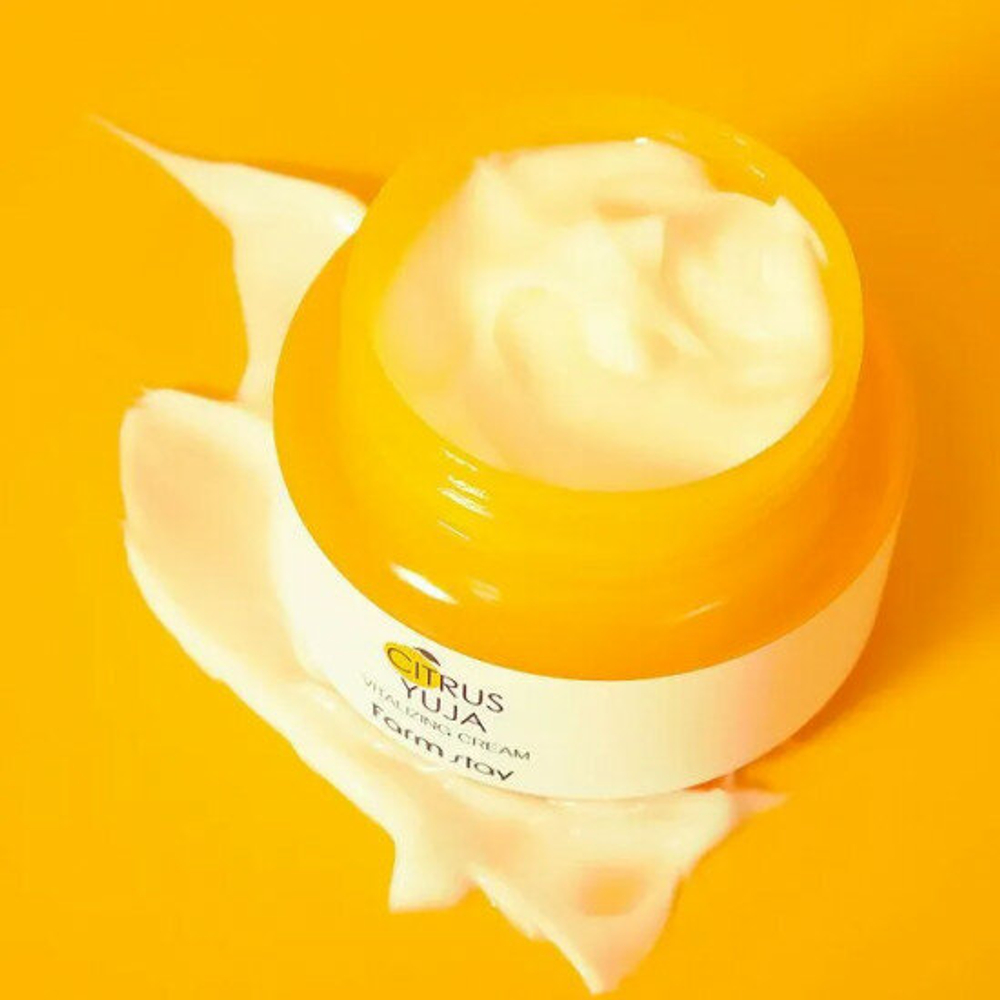 FarmStay Крем для лица освежающий с экстрактом юдзу Citrus Yuja Vitalizing Cream. Объем: 100 мл.