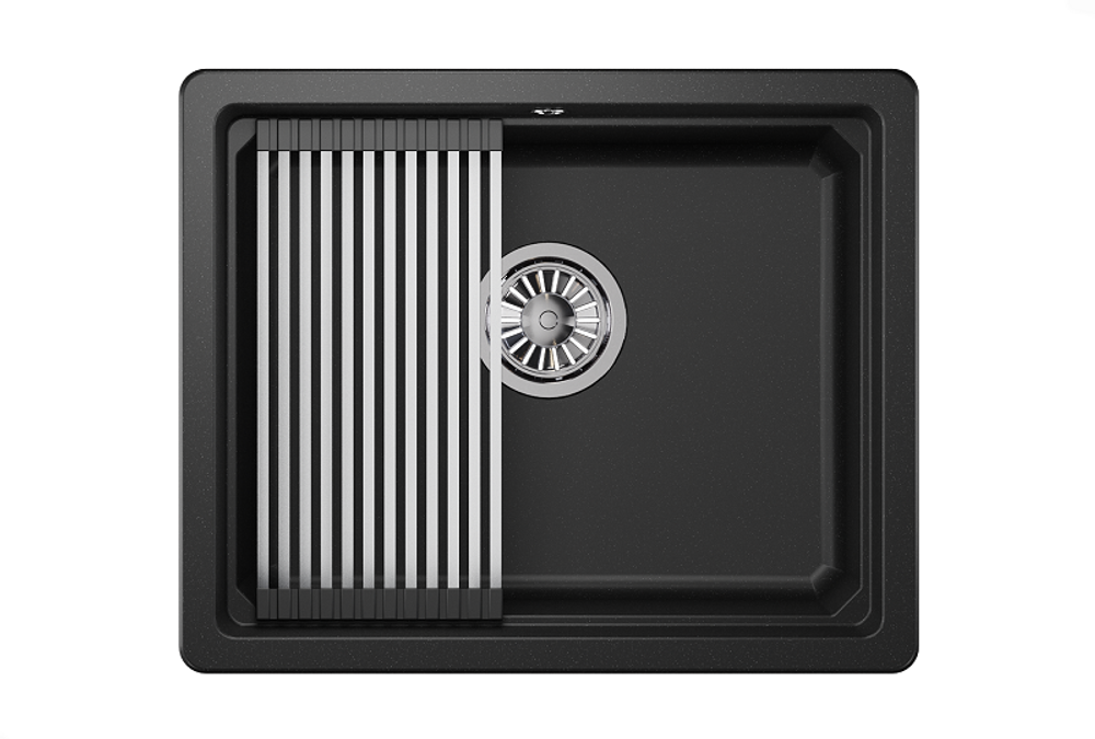 Кухонная мойка GRANULA Kitchen Space (5501U, ЧЁРНЫЙ)