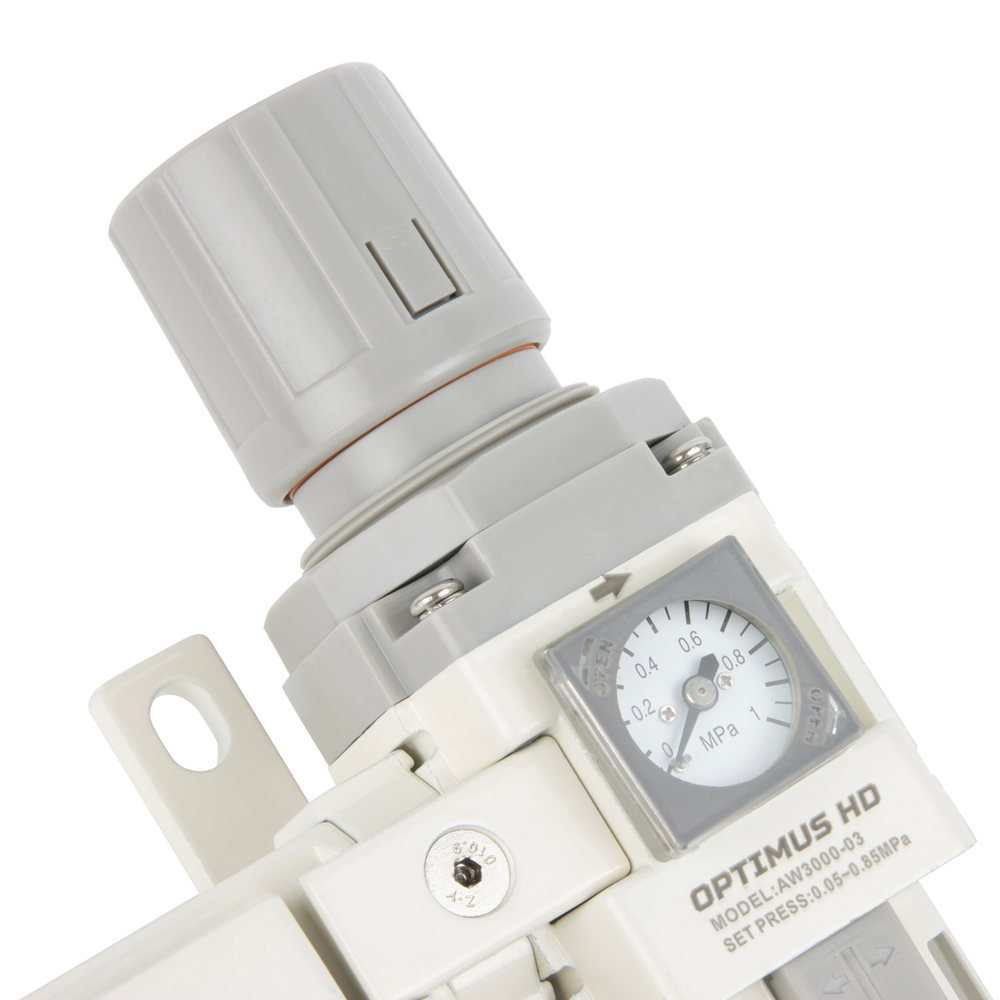 AFW3000-03 Блок подготовки воздуха 3/8" с влагоотделителем, регулятором и манометром