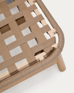 Двухместный шезлонг Catalina из бежевого шнура и массива акации