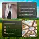 Пневмокаркасная юрта «Гармония» 5×5×2,5 м — для глэмпинга из ПВХ, бежевая