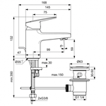 Смеситель для раковины Ideal Standard CERAPLAN BD273AA