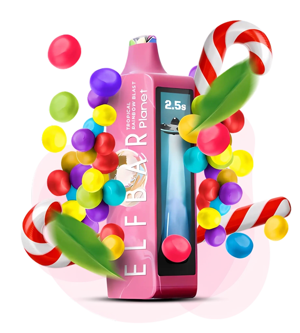 Elf Bar Planet 25000 - Tropical Rainbow Blast (5% nic)