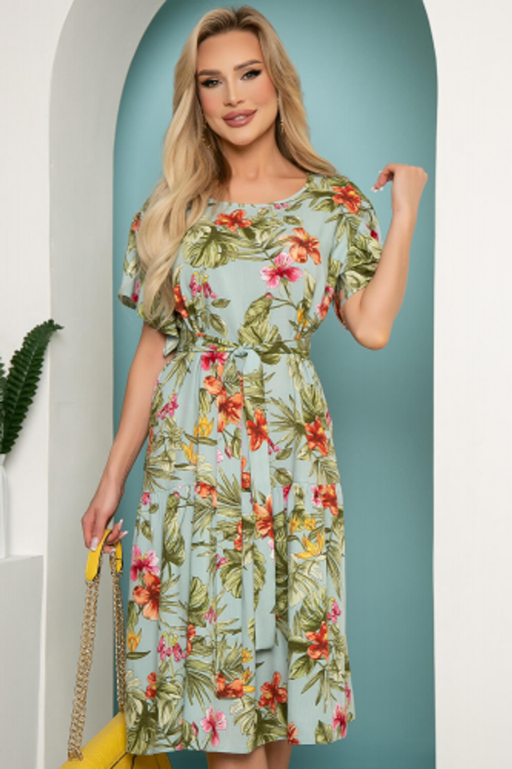 Платье "Фантазия" (тропический сад) П3737 LT Collection (Акция)