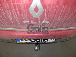 Фаркоп оцинкованный Galia R080A для Renault Clio хетчбек 2005-2012, 2012-(паспорт и сертификат в комплекте)(без электрики)