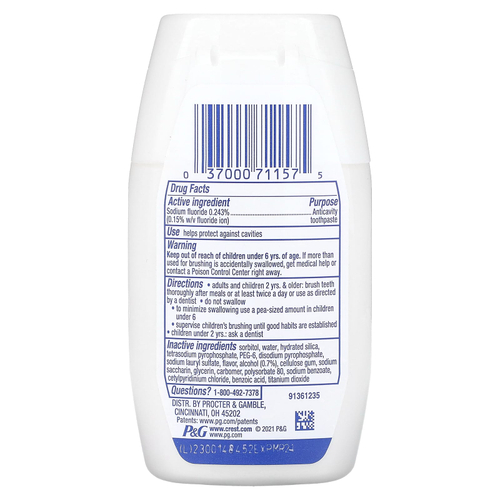 Crest, Complete Plus Scope, зубная паста с фтором, мятный свежий жидкий гель, 130 г (4,6 унции)