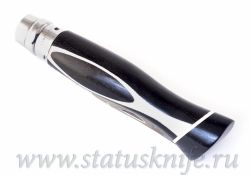 Нож авторский Opinel 08 Mirror Black & White полированный клинокфотография - 7