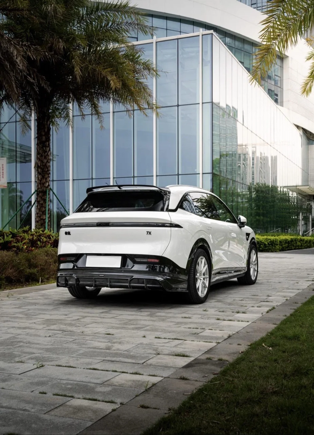 Обвес для Zeekr 7X 2024+ Зикр Губа Диффузор Спойлер