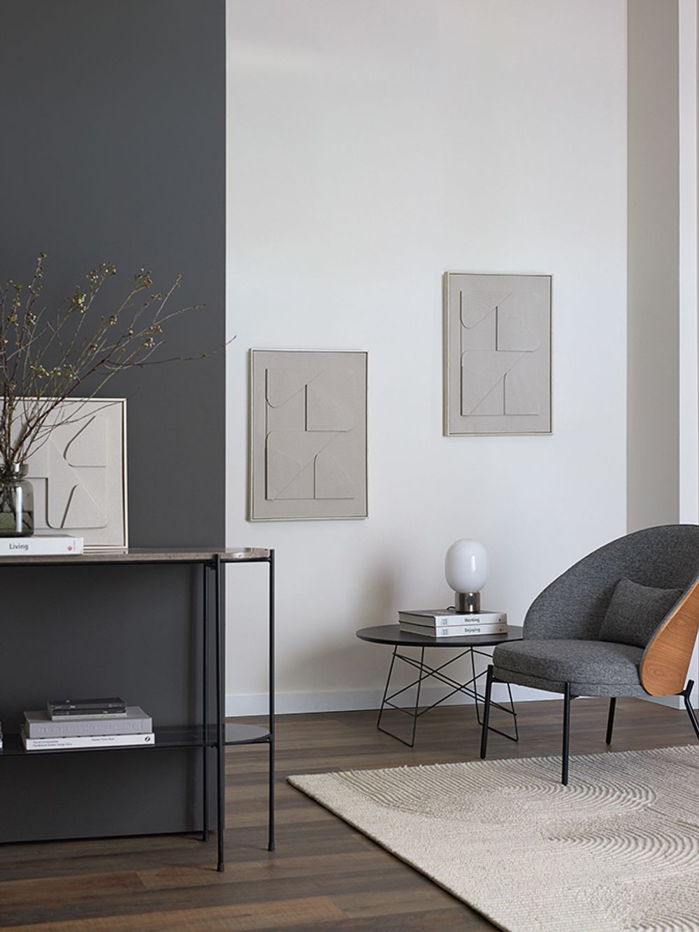 Панно декоративное с эффектом 3D Minimalism Triangle, 50х70 см