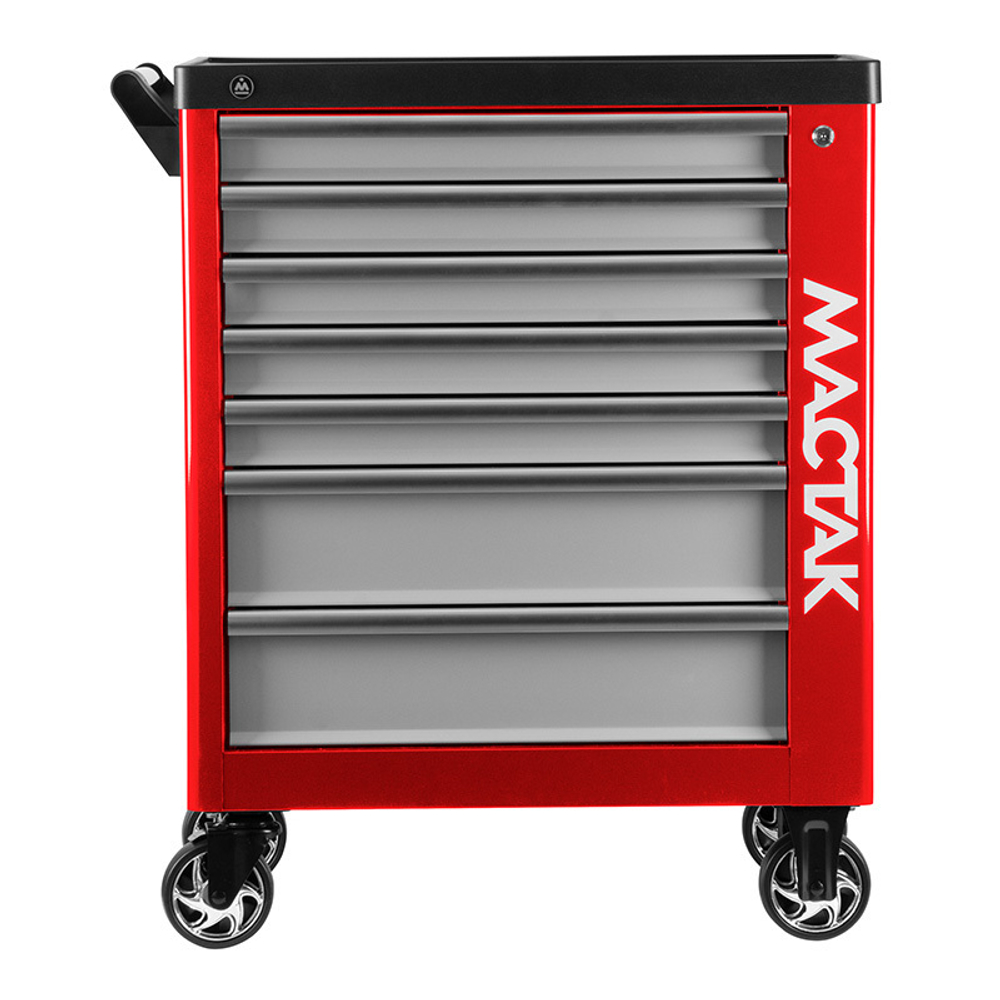 МАСТАК (521-07580R) Тележка инструментальная, 7 выдвижных ящиков, "НОВА", красная