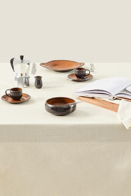 ZARA HOME АЖУРНАЯ ХЛОПКОВАЯ СКАТЕРТЬ, ЭКРЮ