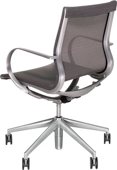 Офисное кресло Mercury LB, серая сетка, матовый алюминий