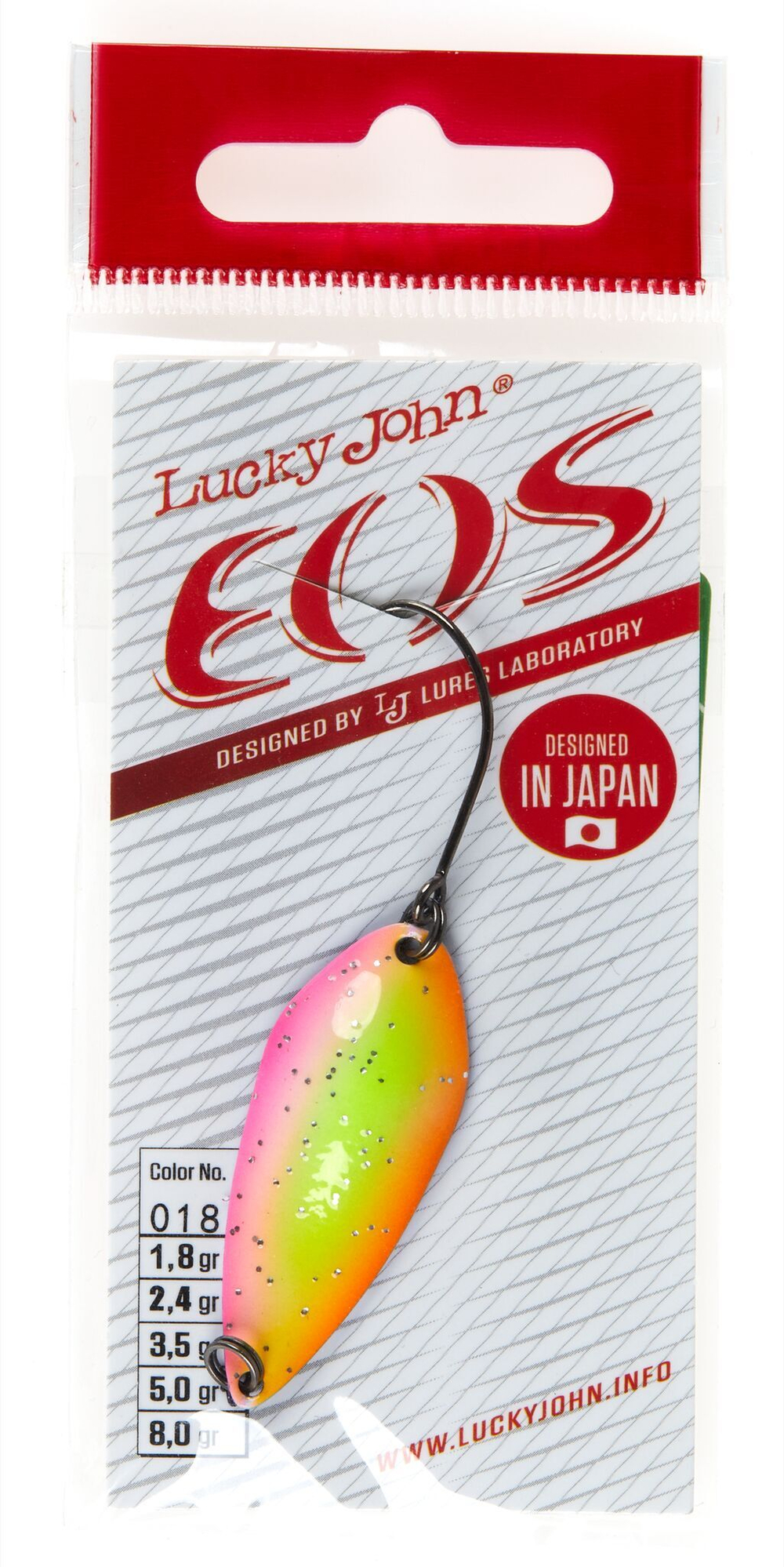 Блесна колеб. Lucky John EOS длин.39мм/05.0г 018