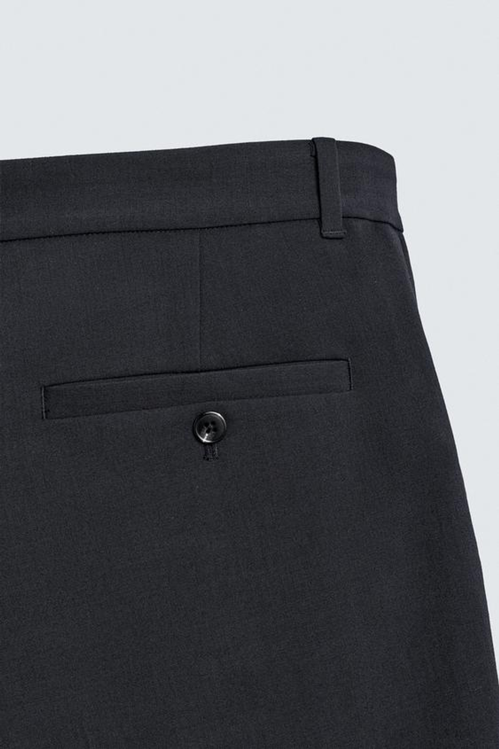 ZARA ШОРТЫ СО СКЛАДКАМИ RELAXED FIT, МОРСКОЙ ТЕМНО-СИНИЙ