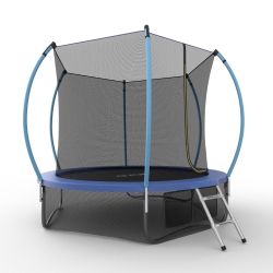 EVO JUMP Internal 10ft (Blue) + Lower net. Батут с внутренней сеткой и лестницей, диаметр 10ft (синий) + нижняя сеть