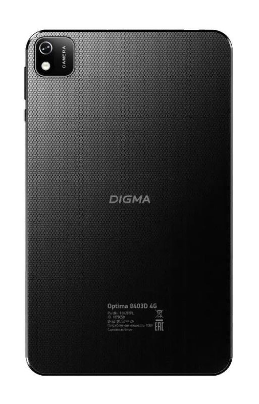 Задняя крышка с рамкой для Digma Optima 8403D 4G (Черная)
