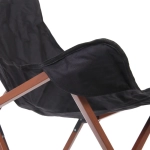 Кресло складное до 120 кг DC-6016, 52*63*90 см, цвет: чёрный, каркас алюминий, ТуристМастер